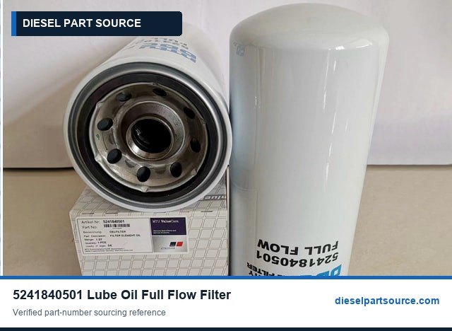 MTU 2000 Parts | 5241840501 | LUBE OIL FULL FLOW FILTER