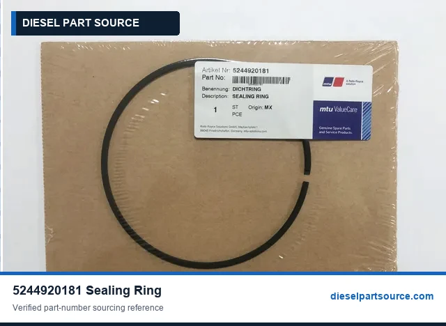 MTU 4000 PARTS | 5244920181 | SEALING RING