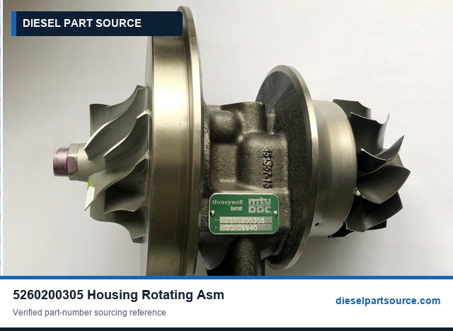 MTU 4000 Parts | 5260200305 | HOUSING+ROTATING ASM