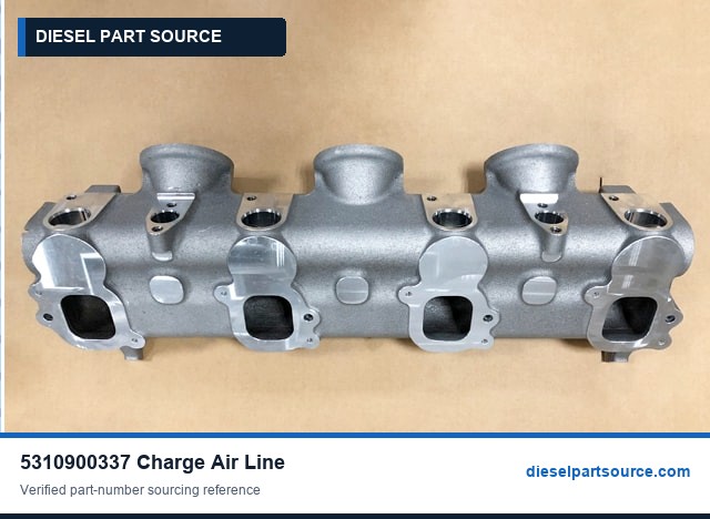 MTU 2000 Parts | 5310900337 | CHARGE-AIR LINE