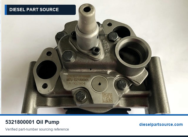 MTU 2000 Parts | 5321800001 | OIL PUMP