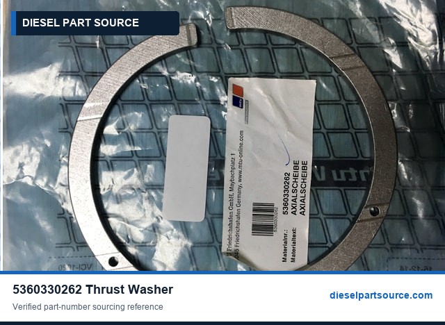 MTU 2000 Parts | 5360330262 | THRUST WASHER