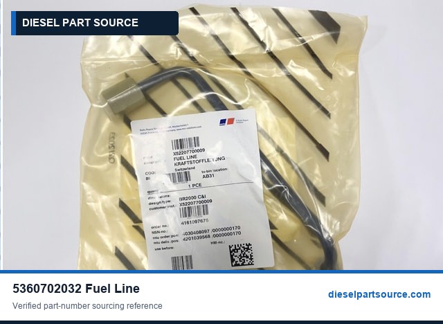 MTU 2000 Parts | 5360702032 | FUEL LINE