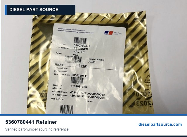 MTU 2000 Parts | 5360780441 | RETAINER