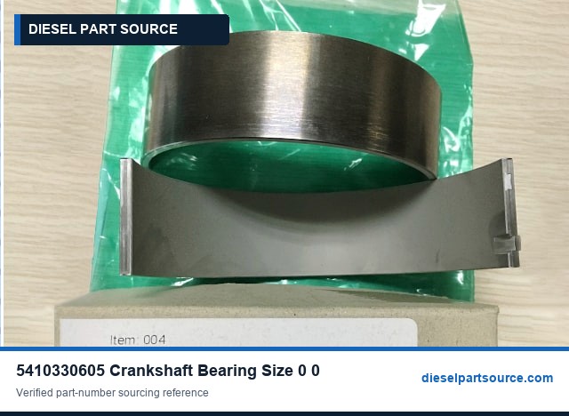 MTU 2000 Parts | 5410330605 | CRANKSHAFT BEARING SIZE 0-0