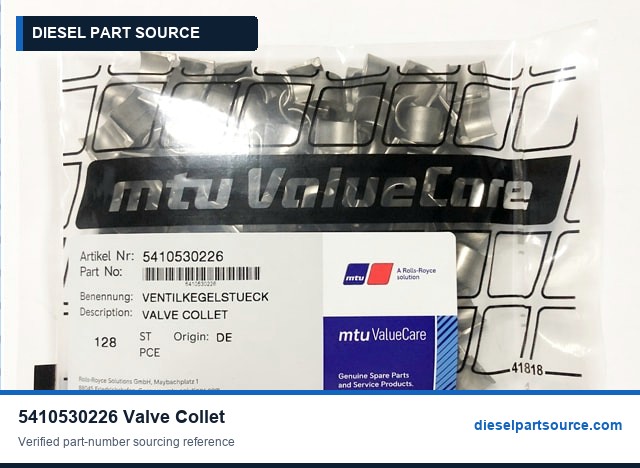 MTU 2000 Parts | 5410530226 | VALVE COLLET