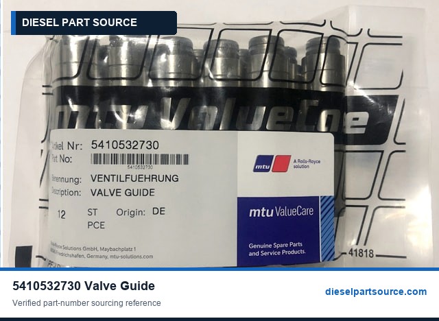 MTU 2000 Parts | 5410532730 | VALVE GUIDE