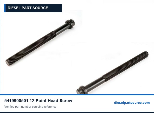 MTU 2000 Parts | 5419900501 | 12-POINT HEAD SCREW