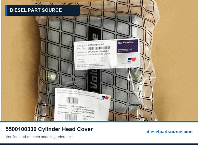 MTU 396 Parts | 5500100330 | CYLINDER HEAD COVER