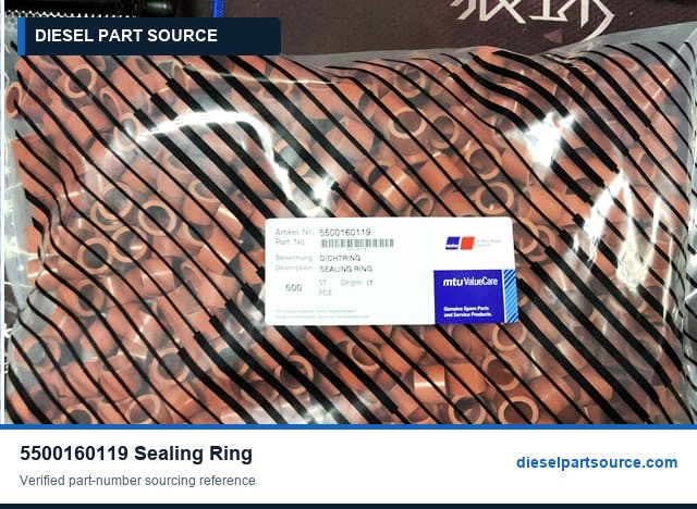 MTU 396 Parts | 5500160119 | SEALING RING