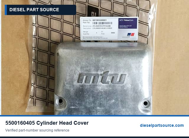 MTU 396 Parts | 5500160405 | CYLINDER HEAD COVER