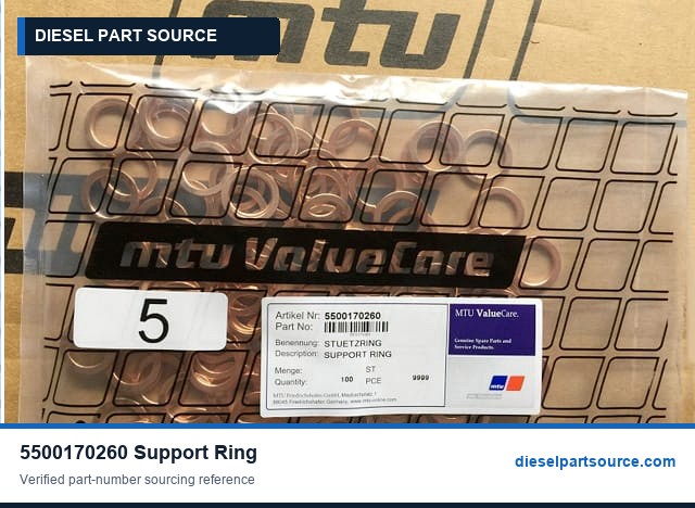 MTU 396 Parts | 5500170260 | SUPPORT RING