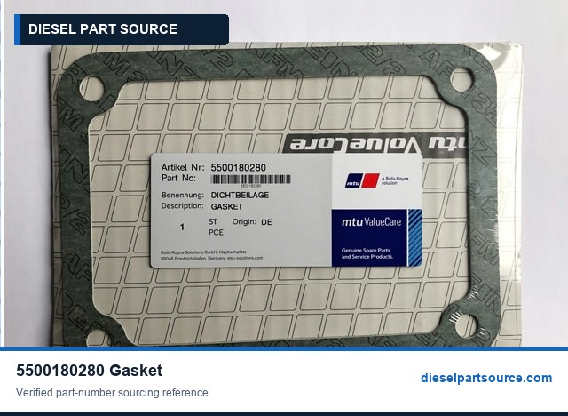 MTU 396 Parts | 5500180280 | GASKET