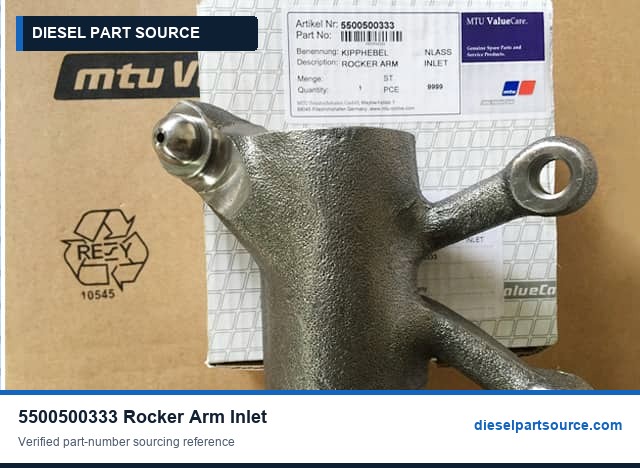 MTU 396 Parts | 5500500333 | ROCKER ARM INLET