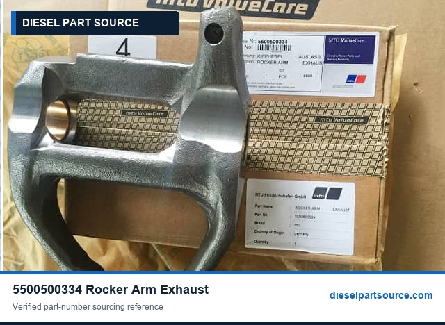 MTU 396 Parts | 5500500334 | ROCKER ARM EXHAUST