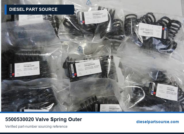 MTU 396 Parts | 5500530020 | VALVE SPRING OUTER