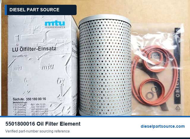 MTU 396 Parts | 5501800016 | OIL FILTER ELEMENT