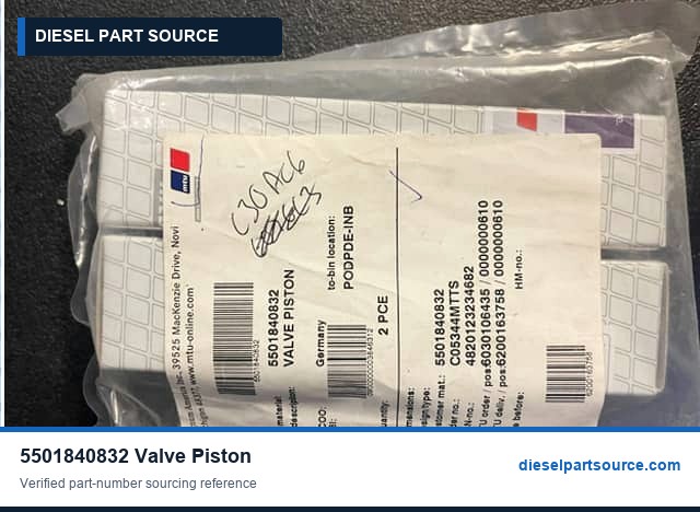 MTU 396 Parts | 5501840832 | VALVE PISTON