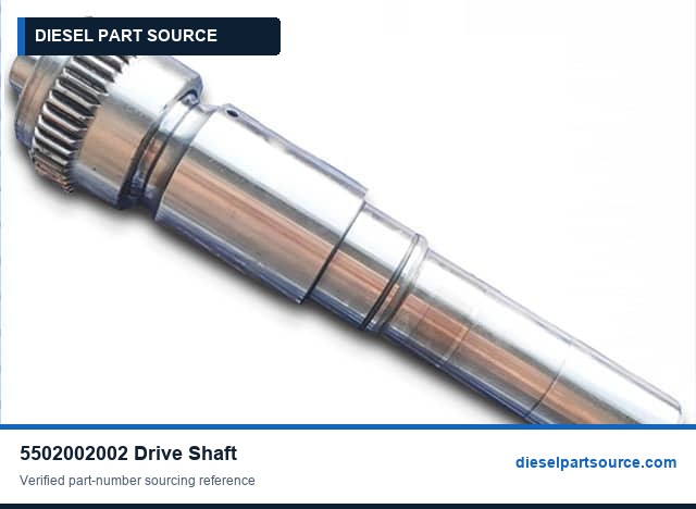 MTU 396 Parts | 5502002002 | DRIVE SHAFT