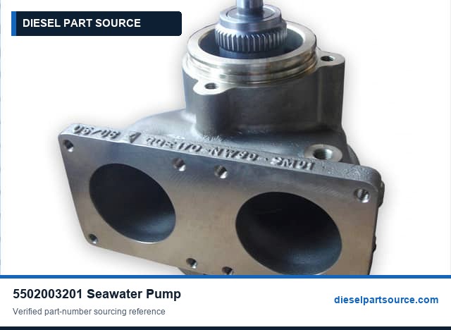 MTU 396 Parts | 5502003201 | SEAWATER PUMP
