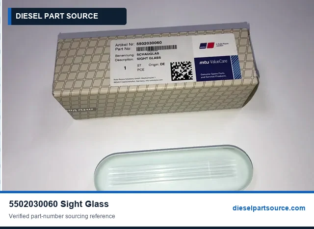 MTU 396 PARTS | 5502030060 | SIGHT GLASS