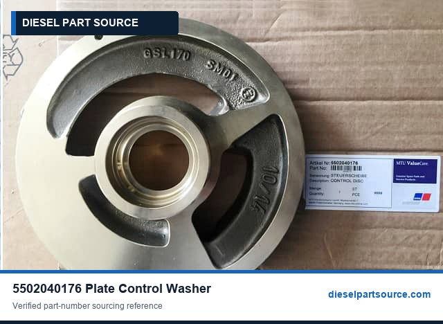 MTU 396 Parts | 5502040176 | PLATE CONTROL WASHER