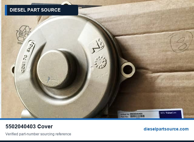 MTU 396 Parts | 5502040403 | COVER