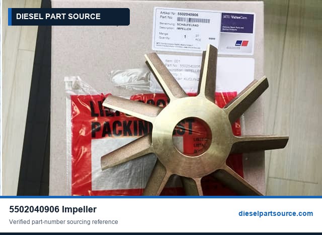 MTU 396 Parts | 5502040906 | IMPELLER