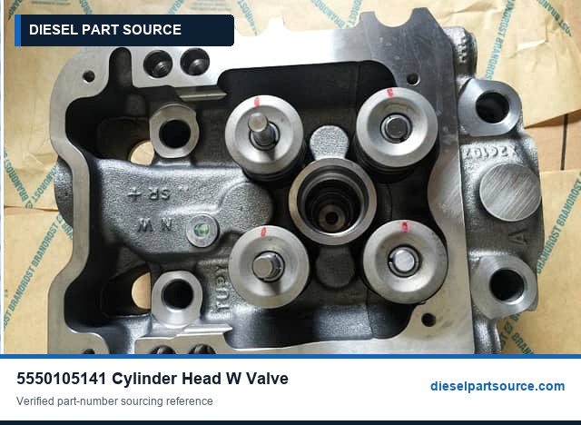 MTU 396 Parts | 5550105141 | CYLINDER HEAD W/VALVE