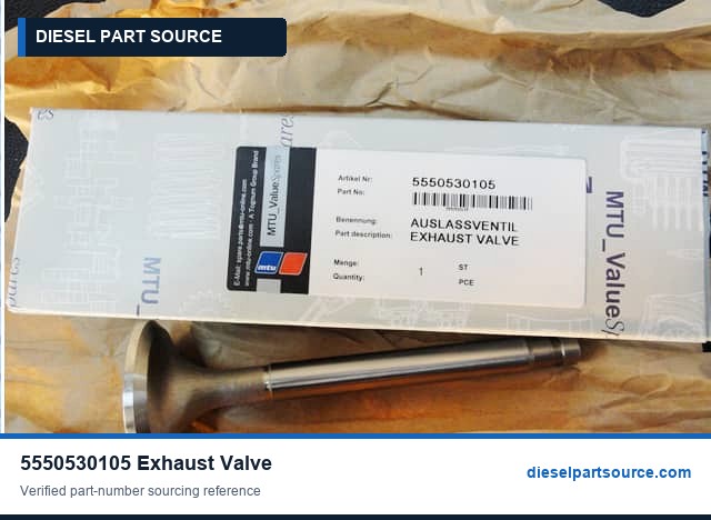 MTU 396 Parts | 5550530105 | EXHAUST VALVE