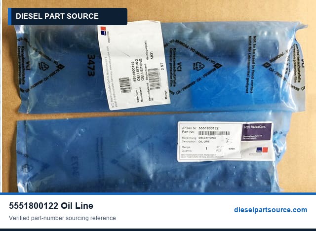 MTU 396 Parts | 5551800122 | OIL LINE