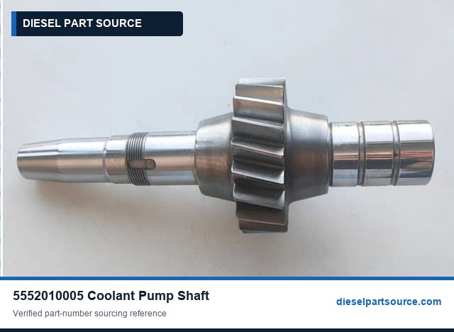MTU 396 Parts | 5552010005 | COOLANT PUMP SHAFT