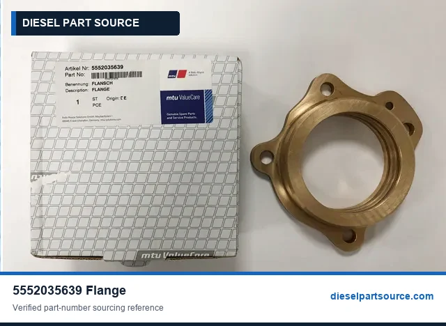 MTU 396 PARTS | 5552035639 | FLANGE