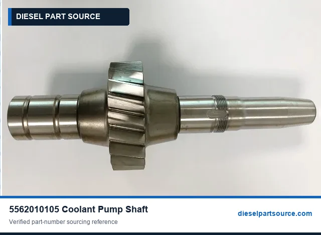 MTU 396 ENGINE PARTS | 5562010105 | COOLANT PUMP SHAFT