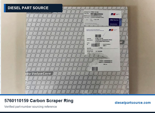 MTU 595 Parts | 5760110159 | CARBON SCRAPER RING