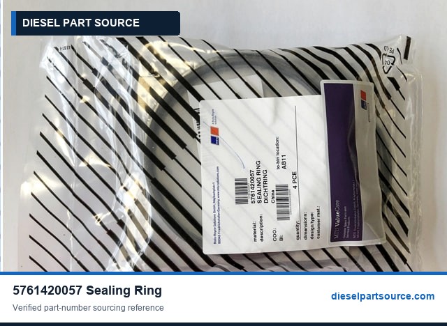 MTU 595 Parts | 5761420057 | SEALING RING