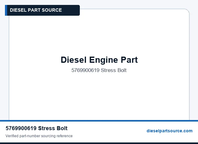 MTU 595 Parts | 5769900619 | STRESS BOLT
