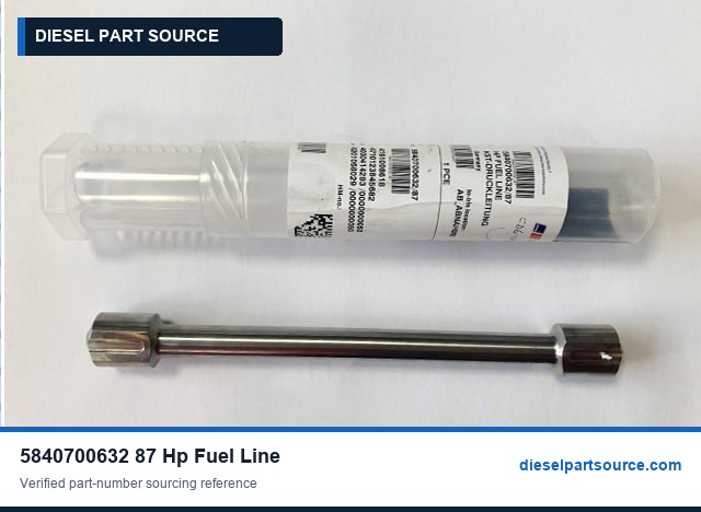 MTU 1163 Parts | 5840700632/87 | HP FUEL LINE