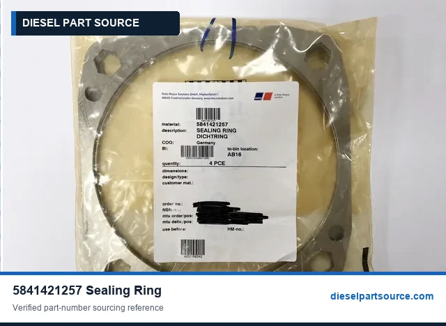 MTU 956/1163 PARTS | 5841421257 | SEALING RING