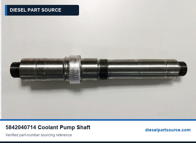 MTU 956/1163 Parts | 5842040714 | COOLANT PUMP SHAFT