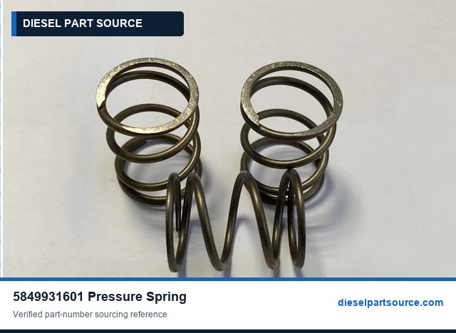 MTU 1163 Parts | 5849931601 | PRESSURE SPRING