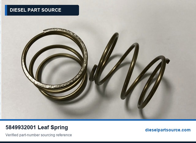 MTU 956/1163 Parts |5849932001 | LEAF SPRING