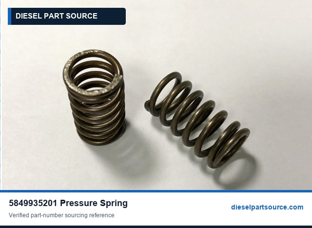 MTU 956/1163 Parts |5849935201 | PRESSURE SPRING