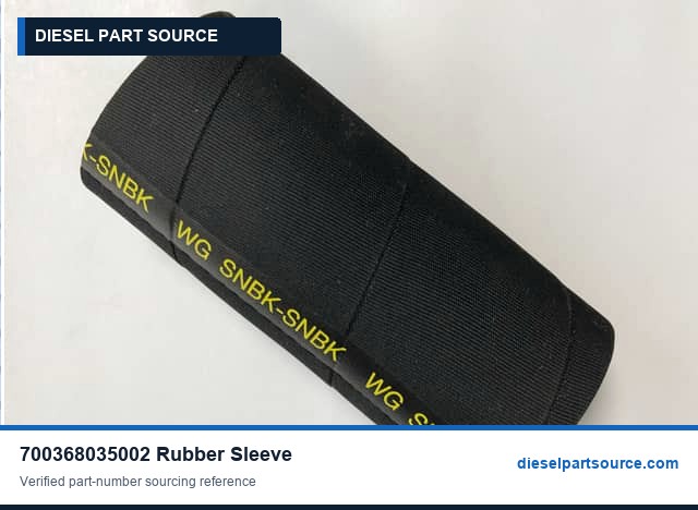 MTU 538 Parts | 700368035002 | RUBBER SLEEVE