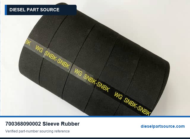 MTU 538 Parts | 700368090002 | SLEEVE RUBBER