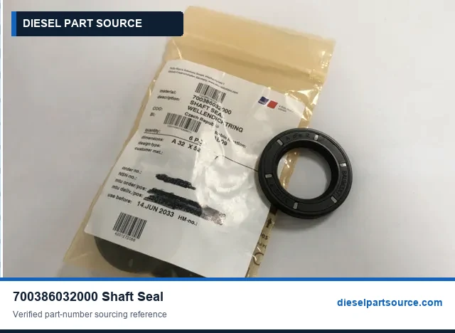 MTU 396 ENGINE PARTS | 700386032000 | SHAFT SEAL