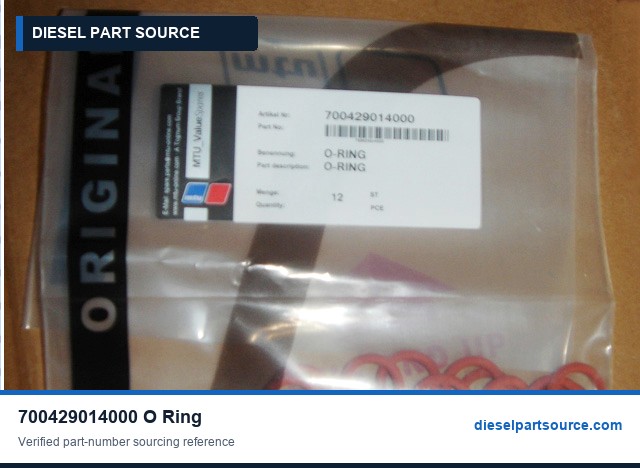 MTU 396 Parts | 700429014000 | O-RING