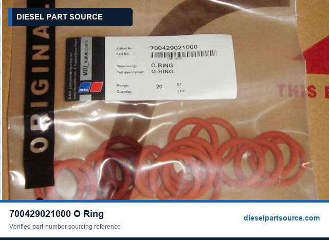 MTU 396 Parts | 700429021000 | O-RING