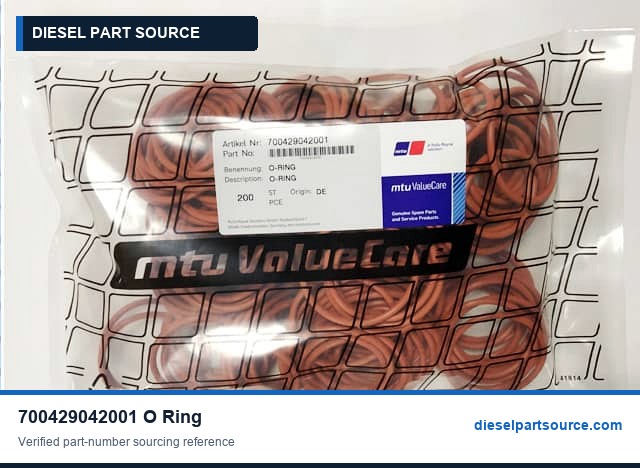 MTU 396 Parts | 700429042001 | O-RING