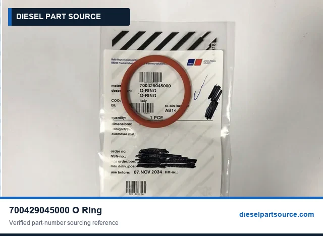 MTU 956/1163 PARTS | 700429045000 | O-RING